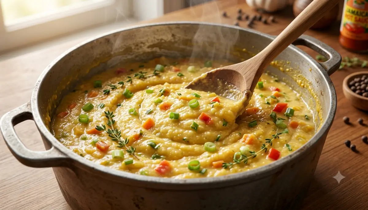 Jamaican Turn Cornmeal Recipe
